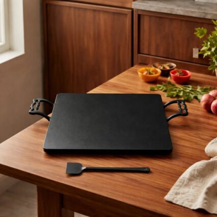 Square Pure Iron Dosa Tawa – 30 × 30 cm