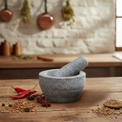 Stone Mortar and Pestle Set – 5 Inch