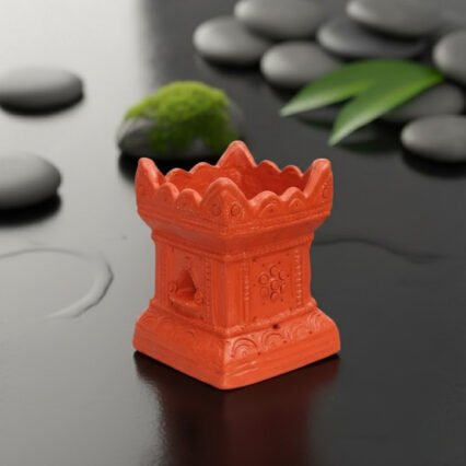 MYNAKSHA Handmade Terracotta Clay Gardening/Brindavan Tulsi Pot/Tulsi Pot/Pot - Rectangle